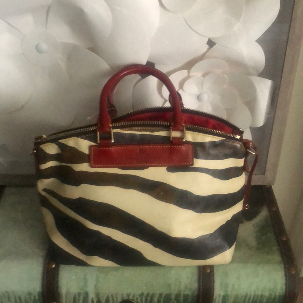 Dooney & Burke animal print hand bag